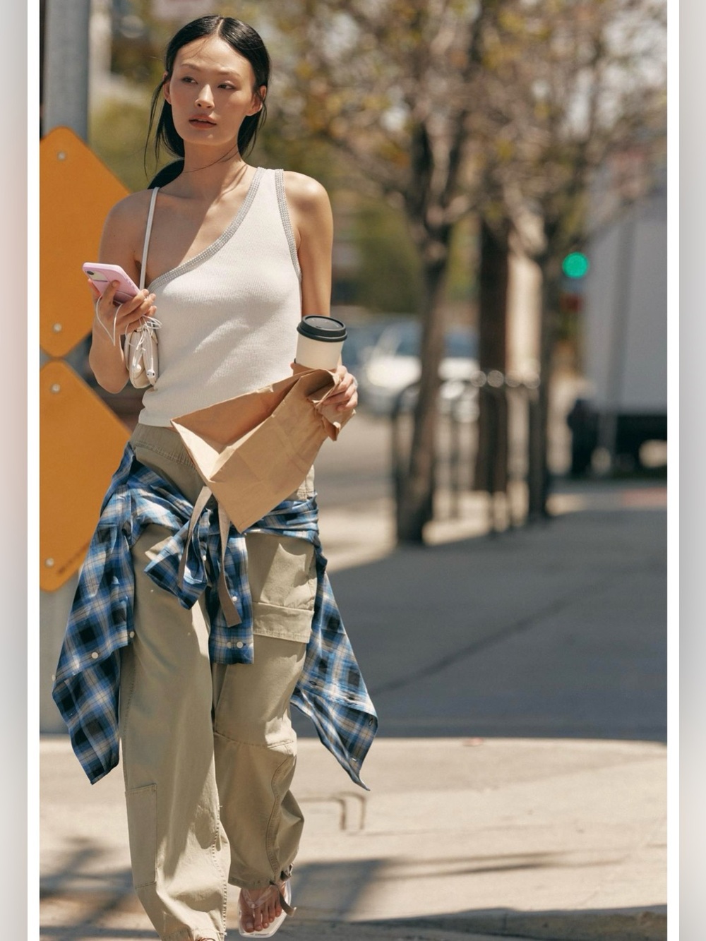NWT Zara Lace up Cargo Pants